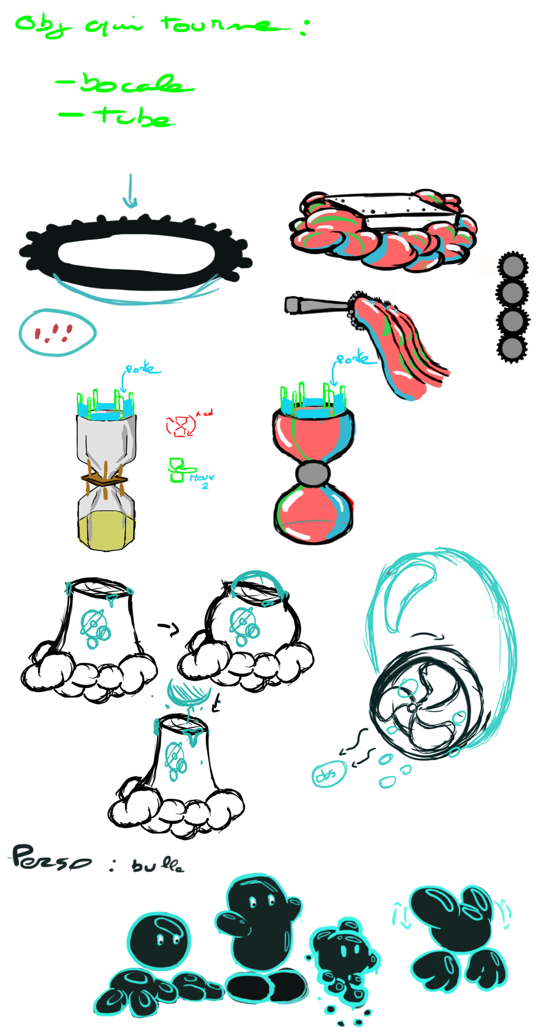 Recherche d’objets et de personnage pour Push par Gabriel