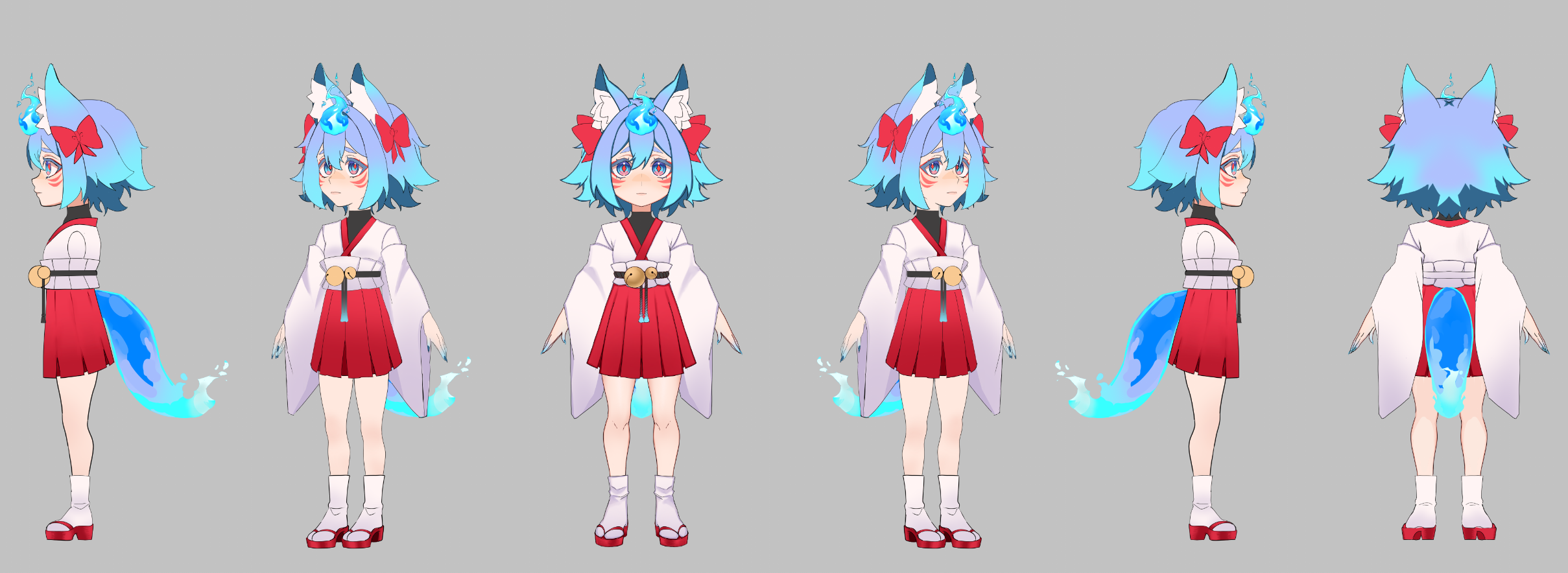 Turnaround coloré de personnage pour Gang Stars, octobre 2024